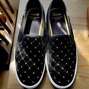 KEDS® X KATE SPADE NEW YORK, Quilted Velvet Slip-On Sneaker